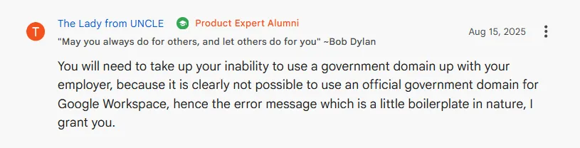 Response by the Google Community product expert to the Ukrainian Ministry of Economy