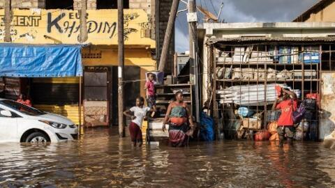 Inondations à Dakar suite à de fortes pluies, le 5/8/2022. (Image d'illustration)