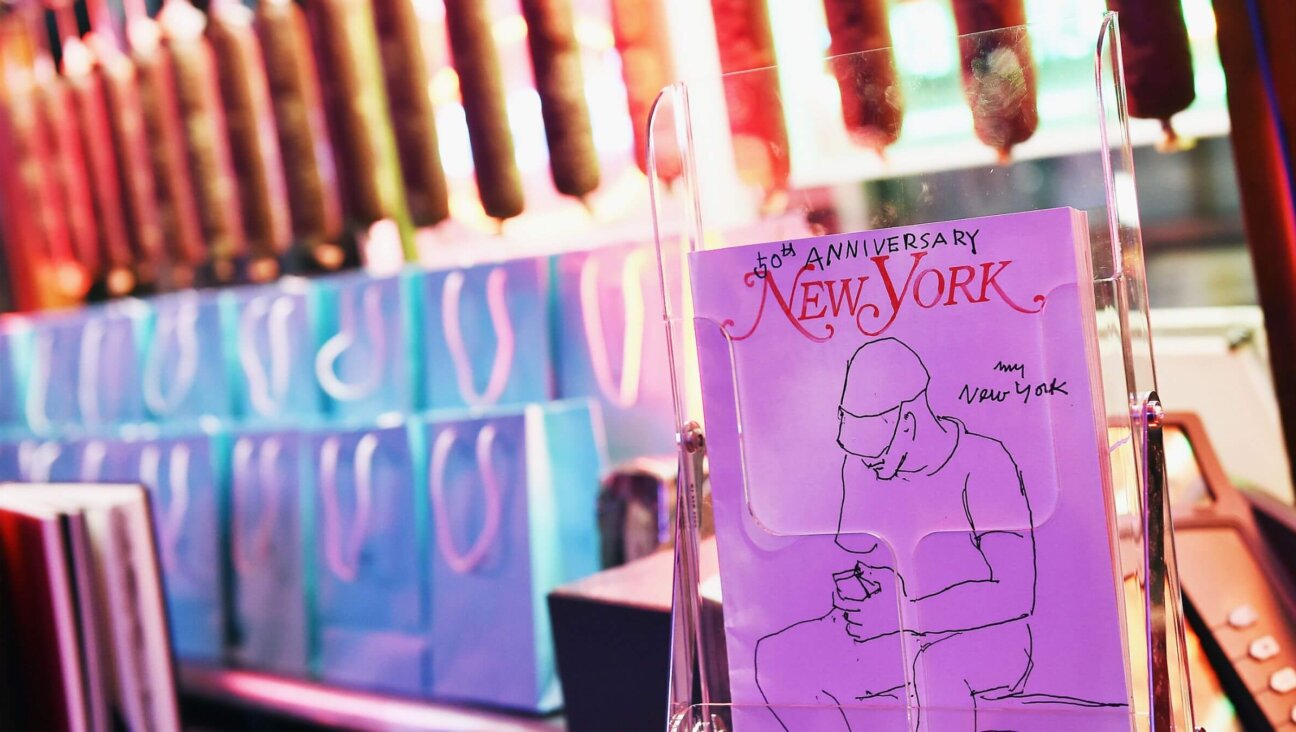 A view of the 50th Anniversary New York Magazine cover during the New York Magazine 50th Anniversary Party at Katz's Delicatessen