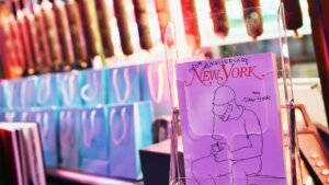A view of the 50th Anniversary New York Magazine cover during the New York Magazine 50th Anniversary Party at Katz's Delicatessen