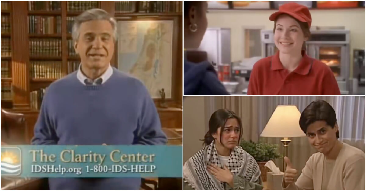 Scenes for an ad to treat 'Israel Derangement Syndrome.'