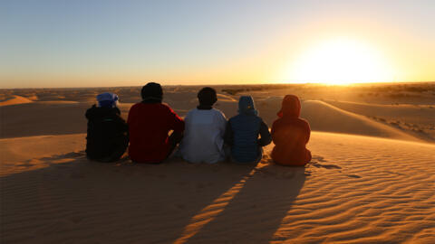 Coucher de soleil dans l’Adrar.