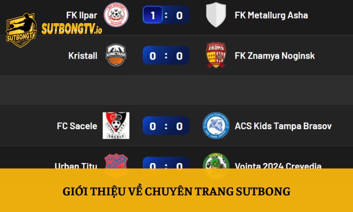 Giới thiệu về chuyên trang Sutbong