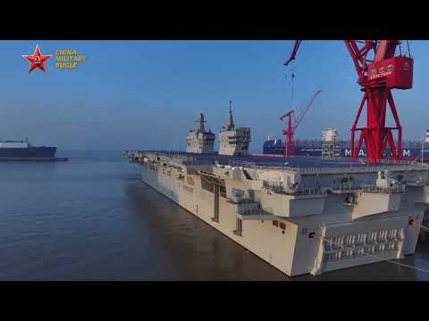 Chinese PLA Navy's First Type 076 Amphibious Assault Ship "Sichuan" Conducts First Sea Trial thumbnail