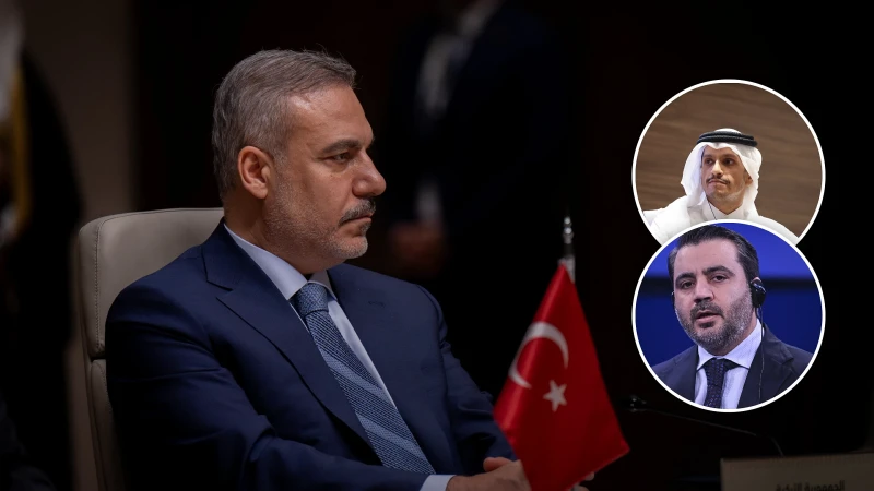 Bakan Fidan Katarlı ve Suriyeli mevkidaşlarıyla görüştü