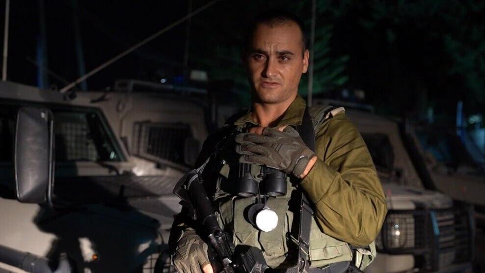 מפקד חטיבת אפרים אלוף-משנה נתנאל שמכה לאחר חיסול המחבל