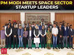 Image for PM Modi interacts with startup CEOs from Space Sector