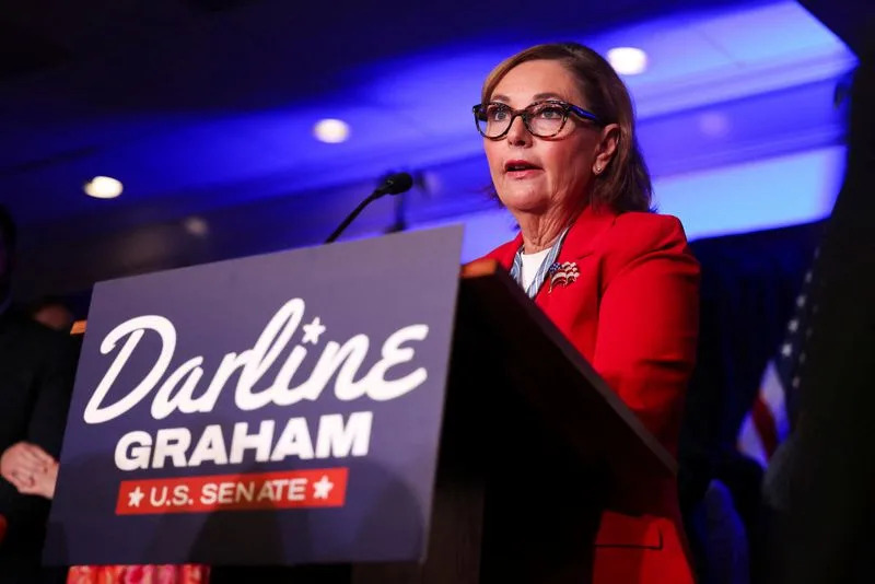 U.S. Senator Darline Graham holds victory party following Republican primary runoff