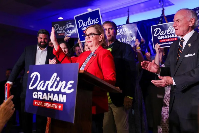 U.S. Senator Darline Graham holds victory party following Republican primary runoff