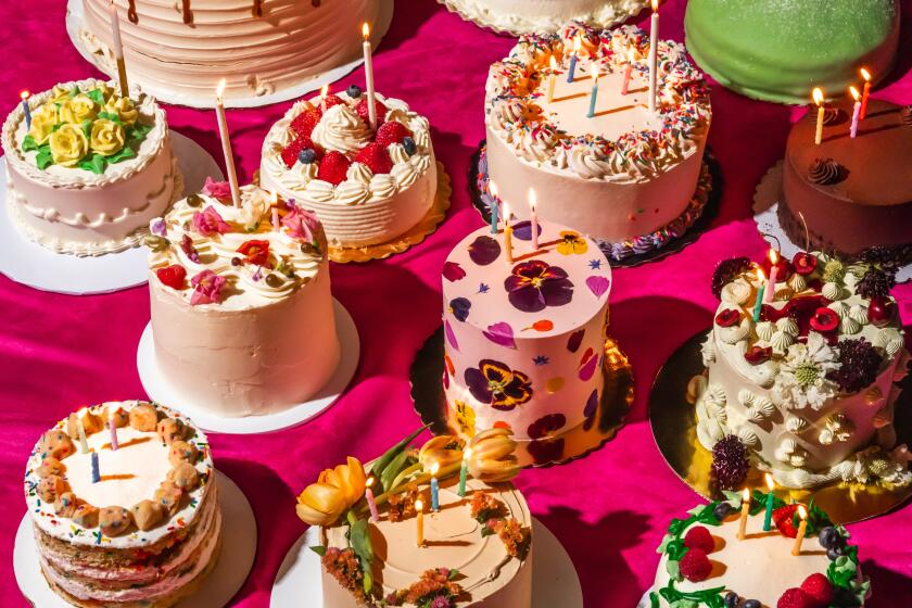 El SEGUNDO, CA -- JULY 16, 2026: 15 Best LA Birthday Cakes, photographed in the Los Angeles Times Kitchen in El Segundo, CA on Wednesday, July 16, 2026. (Catherine Dzilenski / For The Times)