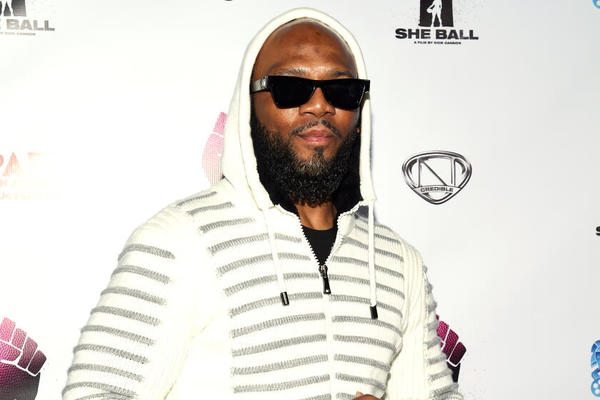 Samuel Monroe Jr. (aka "Caffamilliano") arrives at the 28th Annual Pan African Film Festival in 2020
