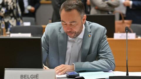 Le ministre des Affaires étrangères belge, Maxime Prévot, au Conseil européen à Bruxelles, le 17 mars 2025 (image d'illustration).