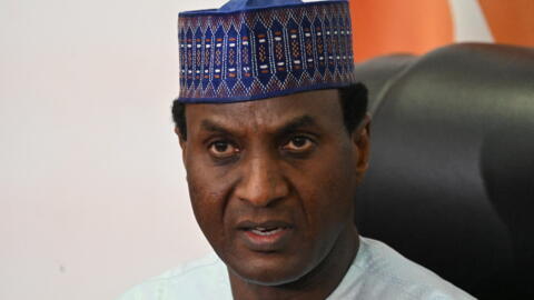 [Image d'illustration] Le Premier ministre nigérien Ali Mahamane Lamine Zeine s'exprimant lors d'une conférence de presse à Niamey le 4 septembre 2023.