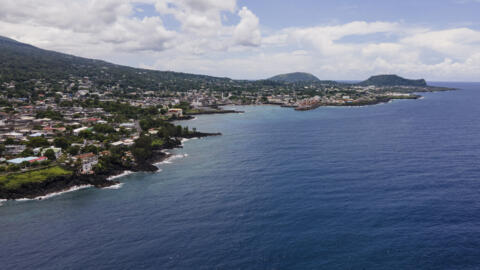 Vue aérienne de Moroni, sur l'île de Grande Comore, le 13 janvier 2024.