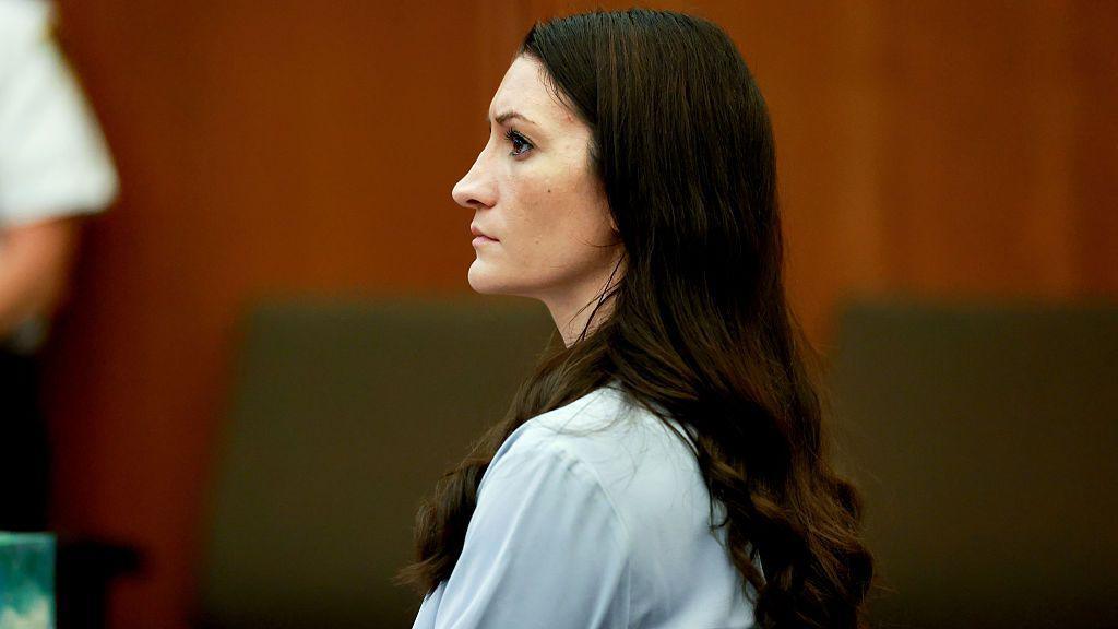 Lindsay Clancy sits in court