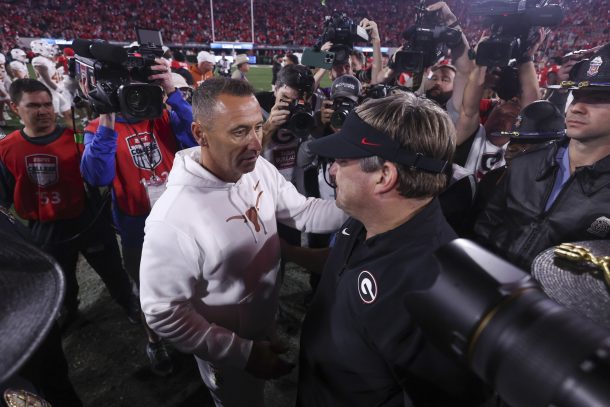 Steve Sarkisian and Kirby Smart.