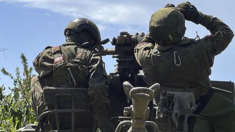 Des soldats combattant pour l'armée russe dans un endroit non-identifié en Ukraine, en juin 2024. (image d'illustration)