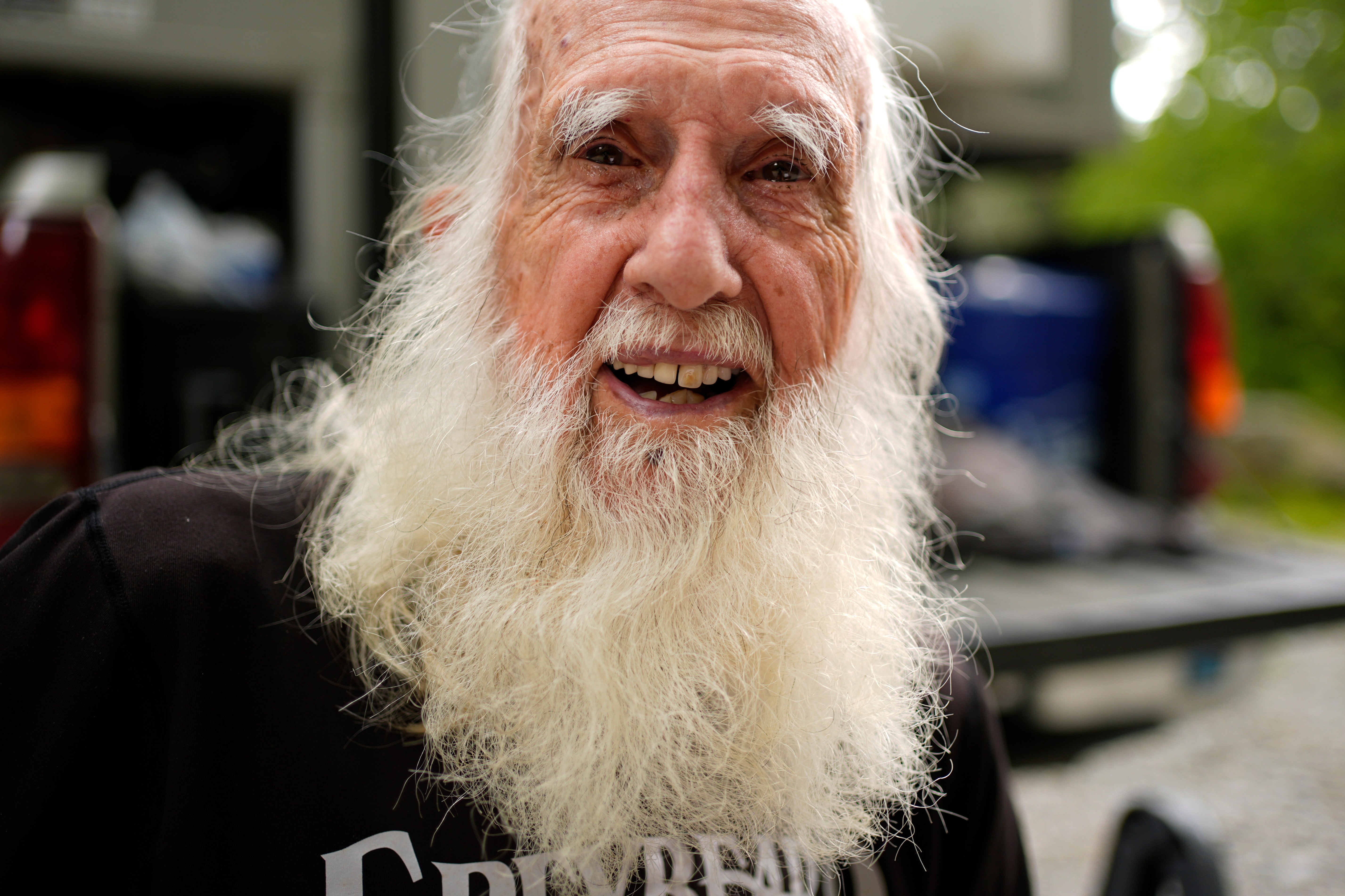 Grey Beard is a fitting trail name for the 91-year-old Appalachian Trail hiker