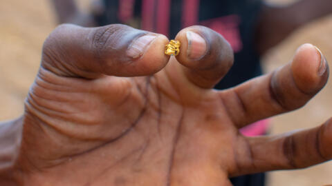 Une pépite d'or issue d'une mine artisanale au Ghana. (Image d'illustration)