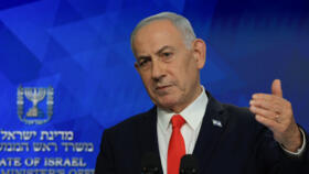 Israeli Prime Minister Benjamin Netanyahu holds a news conference, in Jerusalem, June 15, 2026. 