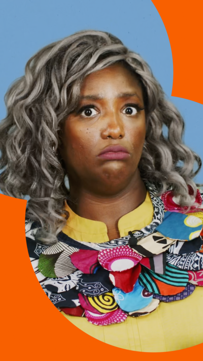 Presenter Anne-Marie Imafidon looking stunned