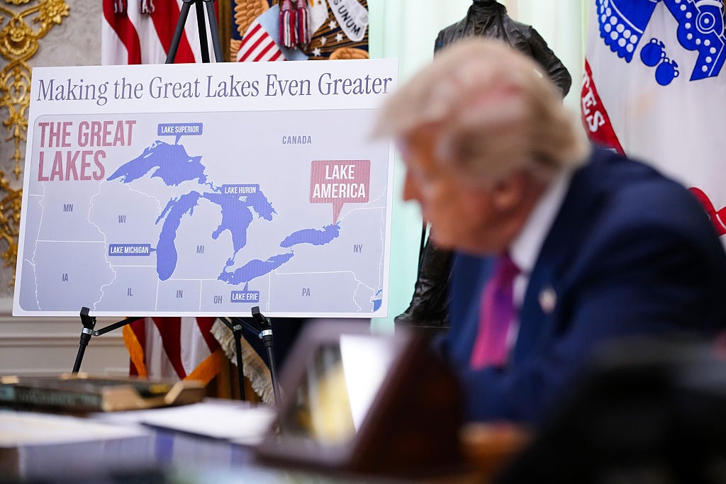 Trump signed an executive order renaming Lake Ontario to ‘Lake America’