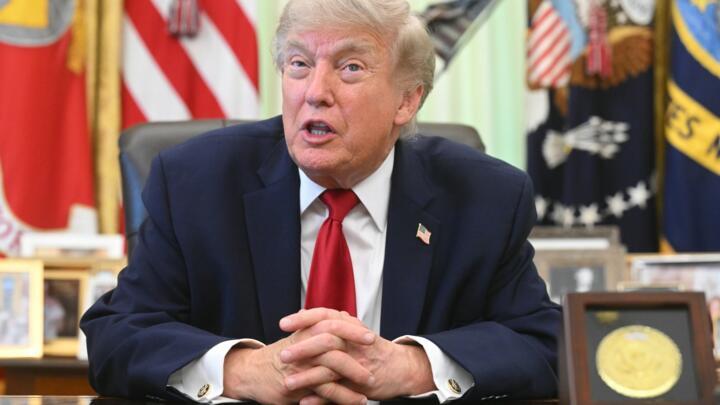 US President Donald Trump in the Oval Office of the White House, June 29, 2026, in Washington.