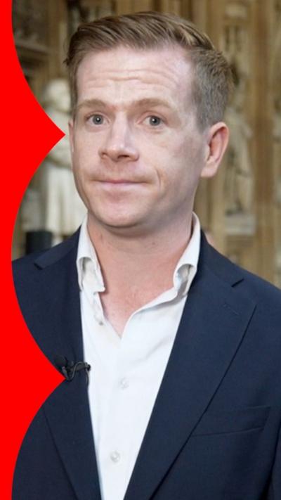 Nick Eardley in parliament, looking into camera