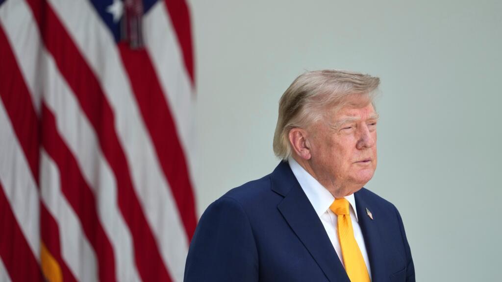 President Donald Trump listens during a back to school event in the Rose Garden of the White House, Monday, Aug. 24, 2026, in Washington.