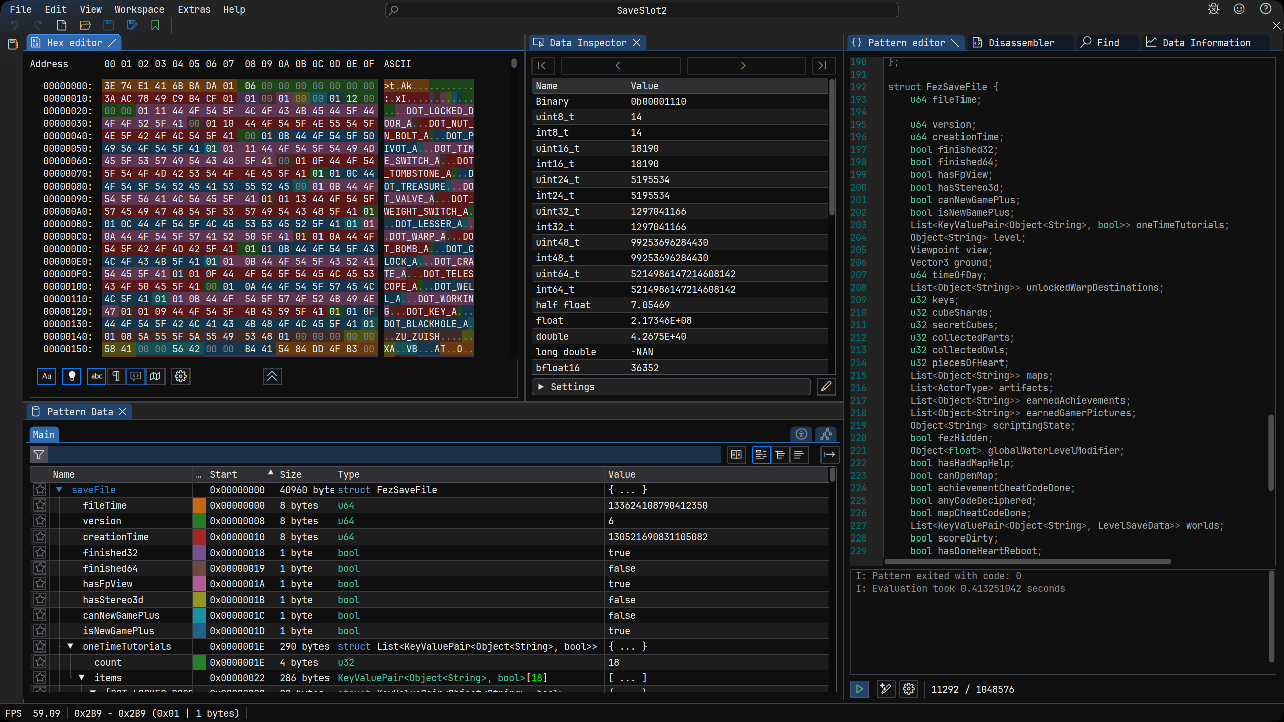 Fully decoded Save File in ImHex