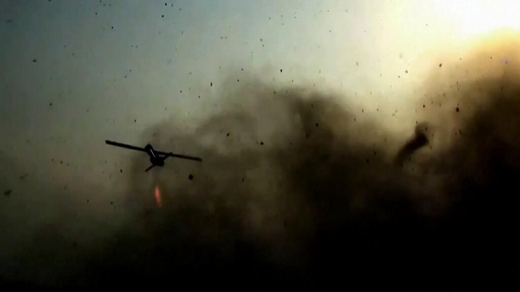 Video footage released by Iran's Sepah News on July 14, 2026 allegedly showing a drone being launched towards US targets in Bahrain and Kuwait
