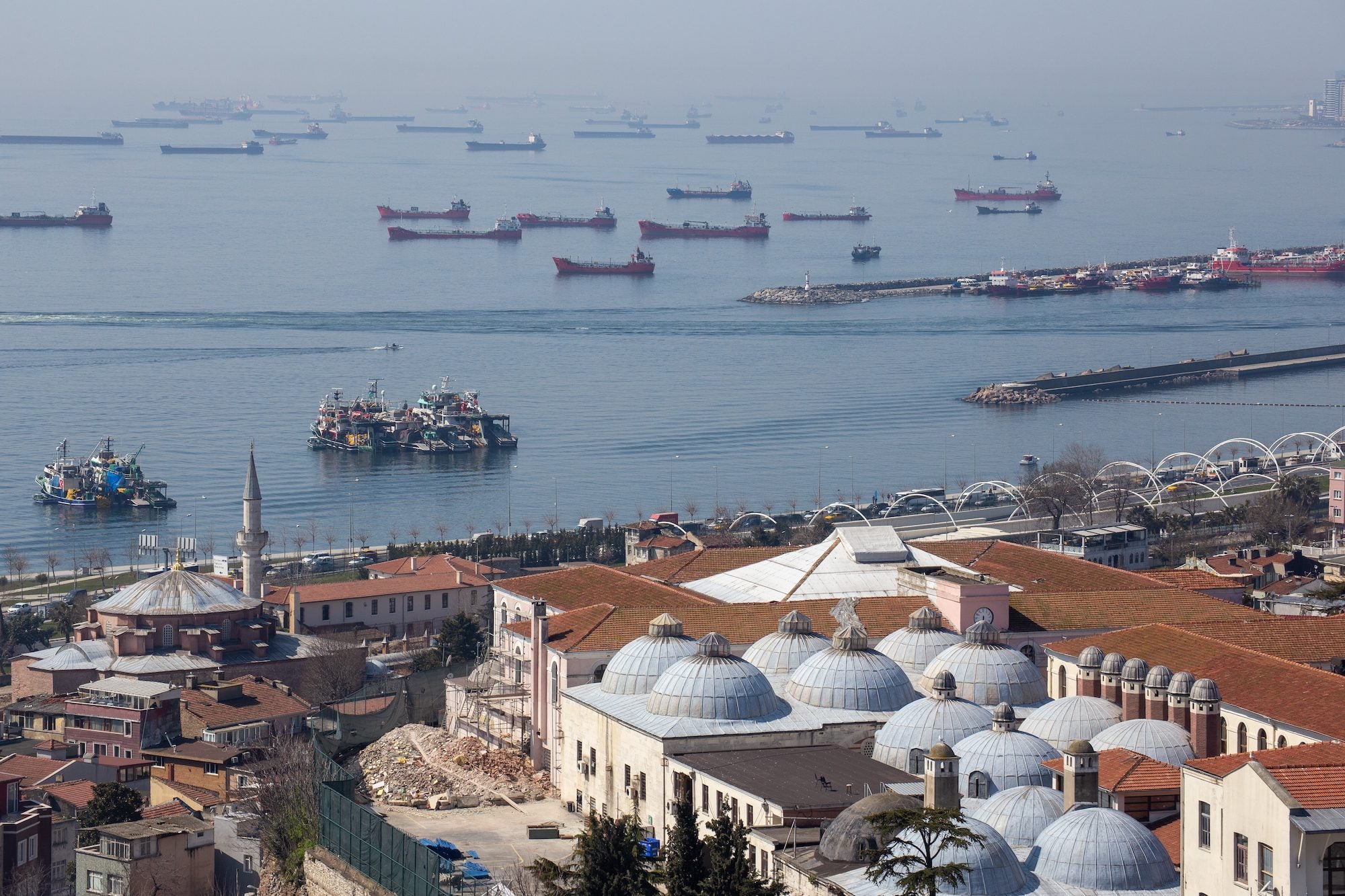 Turkish Rescue Teams Search For 10 Missing After Cargo Ship Sinks Off Istanbul