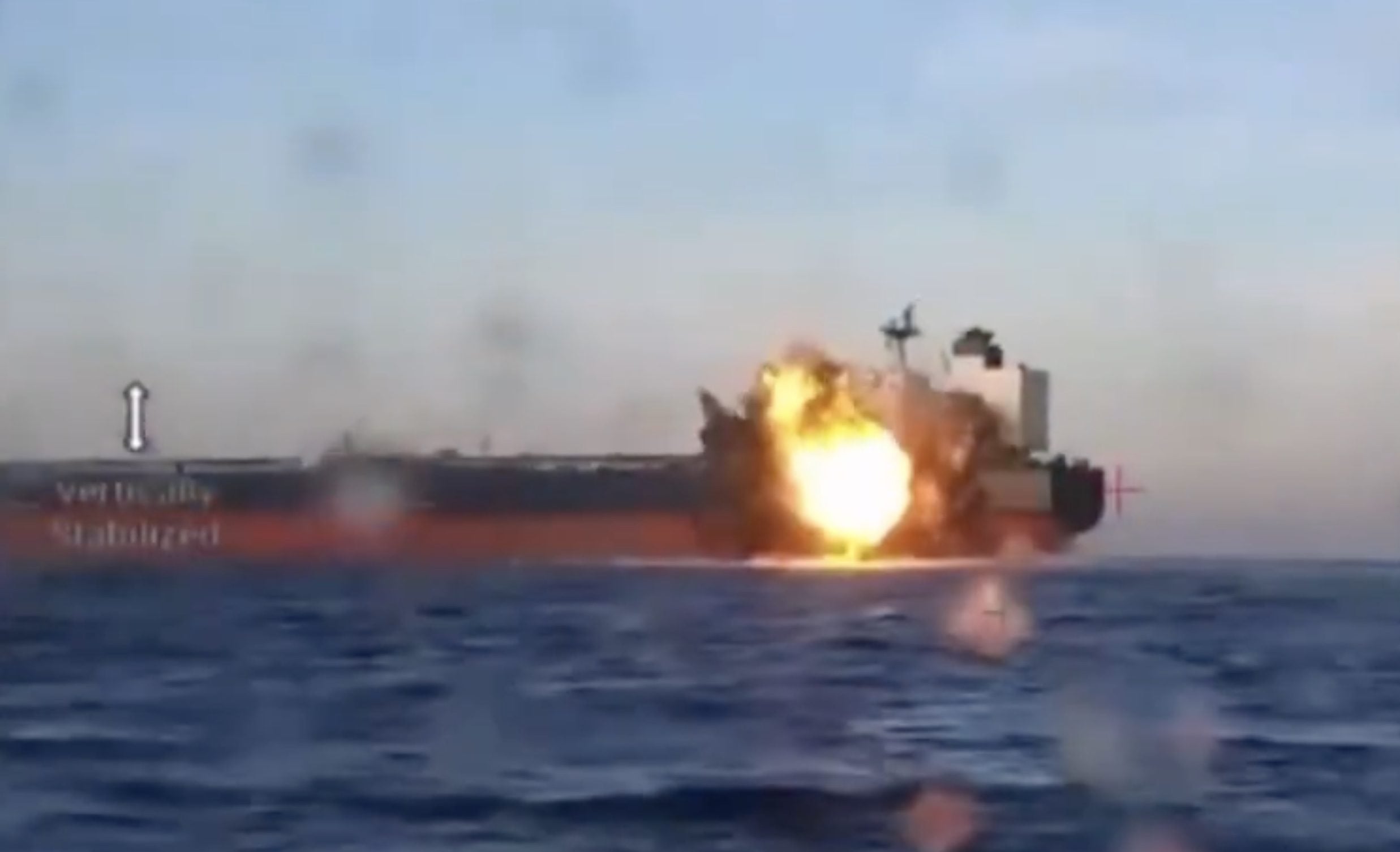 Drone strike on Russia shadow tanker