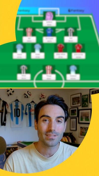 Gianni Buttice and a fantasy football team