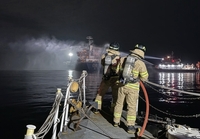 2 killed in oil products tanker fire off Incheon