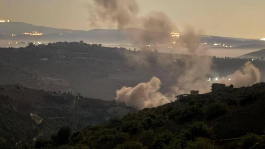 IDF attack in southern Lebanon דיווחים לבנוניים על תקיפות במספר מוקדים בדרום לבנון