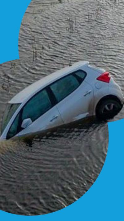 A car in water