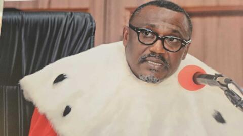 Alex Euv Moutsiangou, premier président de la Cour des comptes du Gabon.