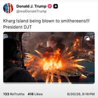 Trump’s AI video of Kharg oil terminal bombing rejected by Iran 