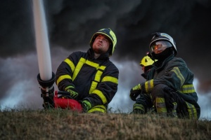 У Бориспільському районі Київщини після падіння дрона виникла пожежа у складському приміщенні