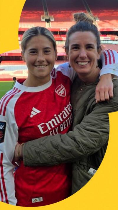Cooney-Cross and her mum