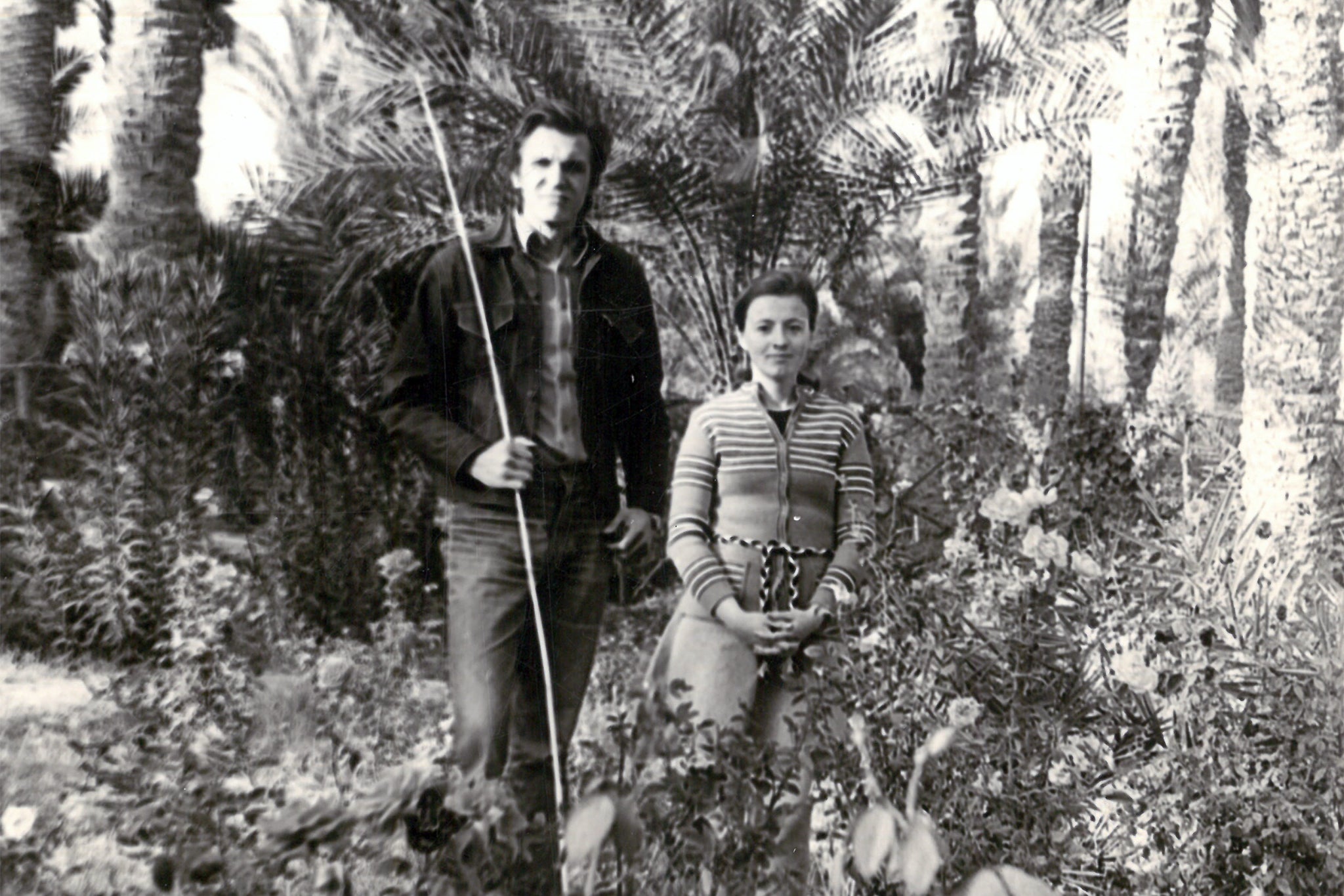 Vladimir Kuzichkin and Galina at the National Botanical Gardens, Tehran
