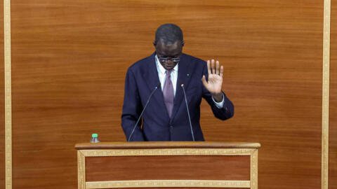 Le Premier ministre du Sénégal, Ahmadou Al Aminou Lô, prononce son premier discours de politique générale devant l'Assemblée nationale à Dakar, au Sénégal, le 8 septembre 2026.