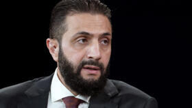 Syrian President Ahmed al-Sharaa speaks at the 2025 Concordia Annual Summit in New York on September 22, 2025.
