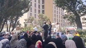School teachers protest in Tehran on September 9, 2026, calling for higher salaries amid worsening economic hardship.
