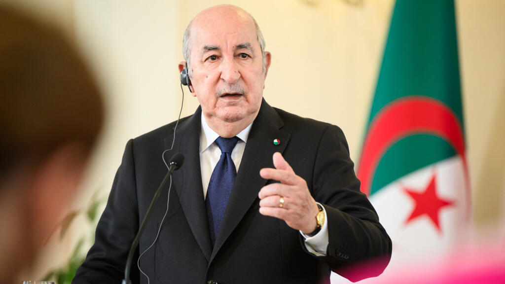 Le président algérien Abdelmadjid Tebboune, le 13 mai 2025.