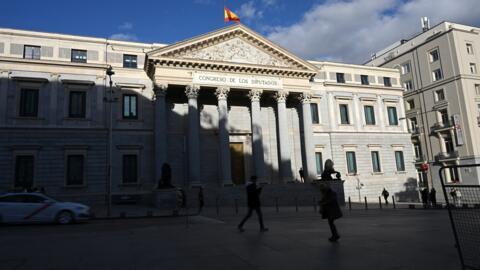 Une vue le 19 janvier 2026 du Congrès des députés espagnols à Madrid.