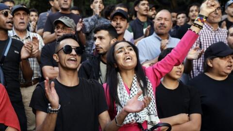 [Image d'illustration] Des manifestantes et manifestants du mouvement Gen Z 212 à Rabat, le 3 octobre 2025.