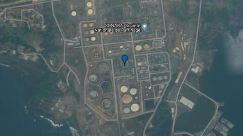 Vue satellite du site de la Sonara à Limbé (Cameroun). La Société nationale de raffinage a perdu son dernier recours judiciaire face à la société nigériane Sahara Energy.