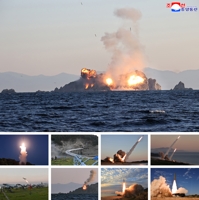 N. Korean army's joint firepower attack drill